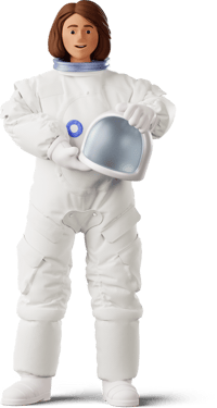 3d-business-female-astronaut-standing-and-holding-helment