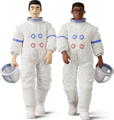 3d-business-two-astronauts-walking